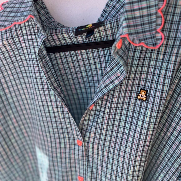 Teddy Fresh Multicolor Plaid Top - Picture 8 of 8